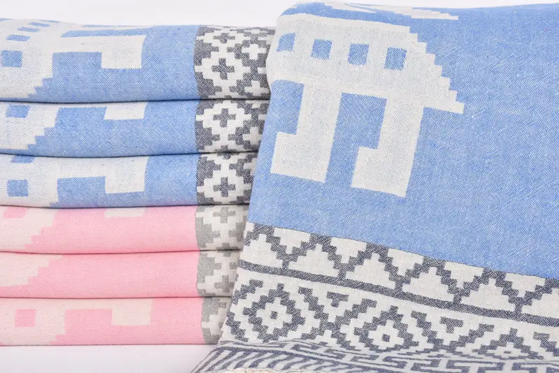 Bachelorette Party Favor, Travel Towel, Personalized Turkish Towel, Lightweight towel, Custom Wedding Gift, 70x40 Cotton Pixel Dragon Design Towel - 2
