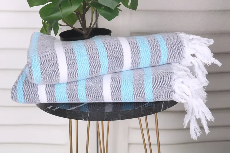 Luxury Turkish Bath Towel, Beach Towel Bulk, 70x40 Cotton Striped Towel, Thin towel, Bridesmaid Favors, Turkish Towel Monogram, Custom Wedding Gift - 3