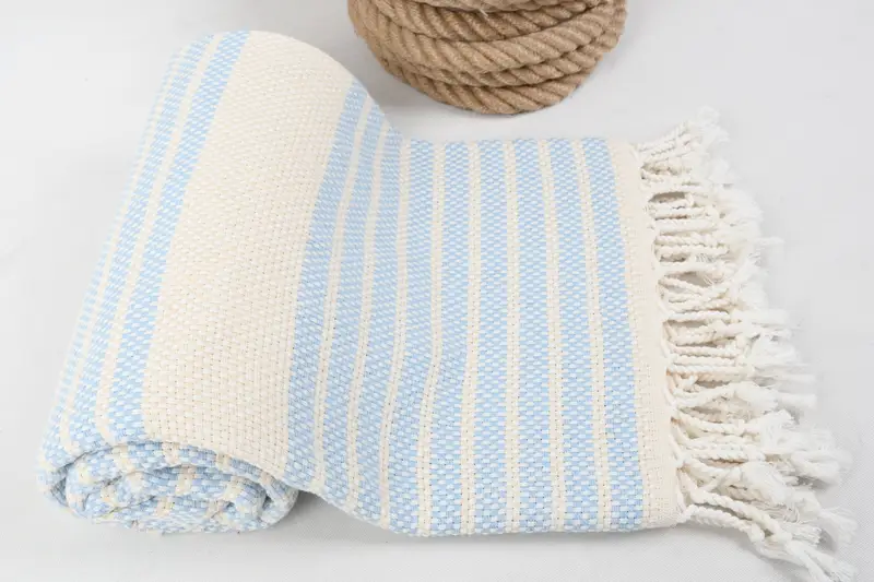 Handmade Gift, Sand-resistant towel, Christmas Favors, 70x40 Cotton Striped Towel, Absorbent towel, Girls Weekend Getaways Gifts, Hammam Towel USA - 6