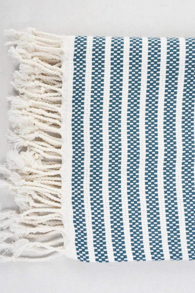 Handmade Gift, Sand-resistant towel, Christmas Favors, 70x40 Cotton Striped Towel, Absorbent towel, Girls Weekend Getaways Gifts, Hammam Towel USA - 4