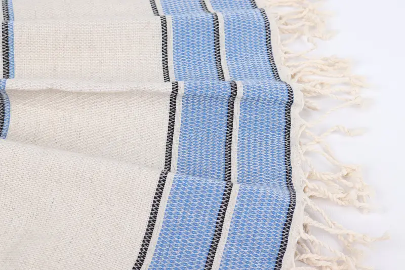 Hammam towel, Sand-resistant towel, Lightweight Turkish towel, 70x36 Cotton Striped Towel, Custom Beach Towels, Custom Name Towel, Embroidery Towels - 8