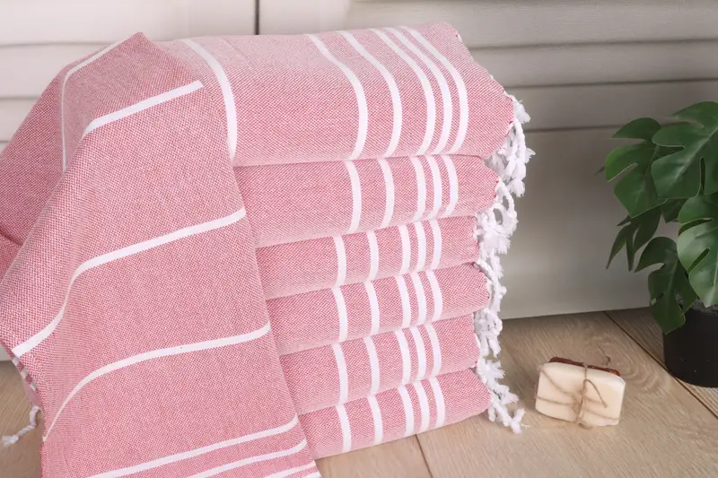 Bridesmaid Gifts, 38x18 Cotton Striped Towel, Turkish Towel Hand Towel, Engagement Gift, Bachelorette Party Items, Kitchen Towel, Travel Towel - 1
