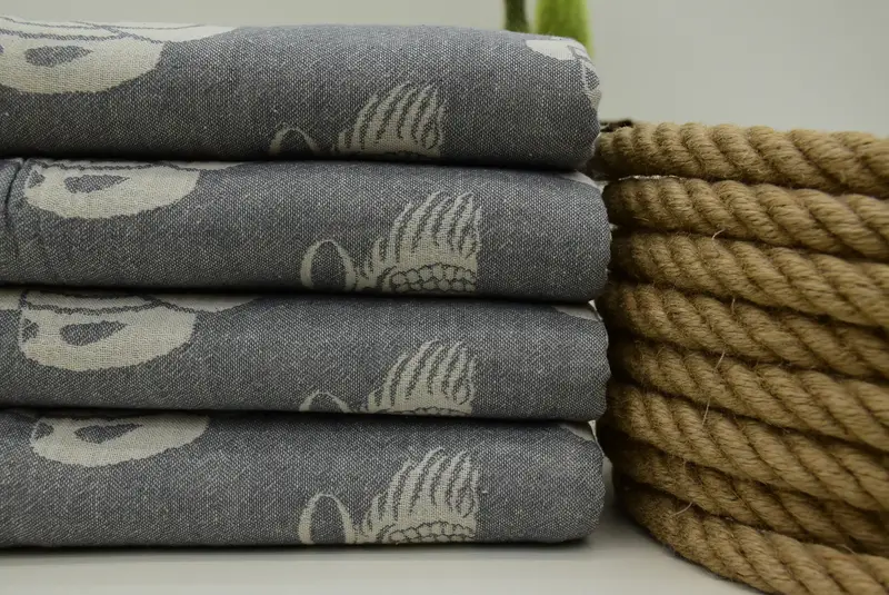 Turkish beach towel, Quick-Dry Beach Towel, 70x36 Cotton Skull Patterned Towel, Customized Turkish Towel, Organic Turkish towel, Customized Towels - 3