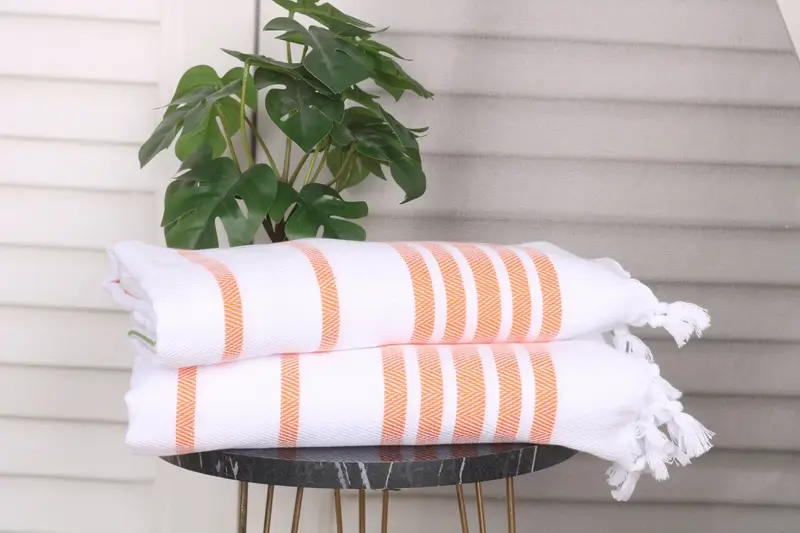 Personalized Hand Towel, Turkish Hand Towel, Monogram Hand Towel, Housewarming Gift, Personalized Gift For Her, 36x24 Cotton Herringbone Towel - 3