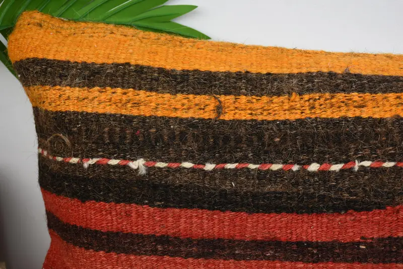 Throw Kilim Pillow, 12x48 Red Pillow Cover, Handmade Cushion Case, Vintage Pillow, Aesthetic Pillow Sham, Pillow Case, Antique Pillows - 2