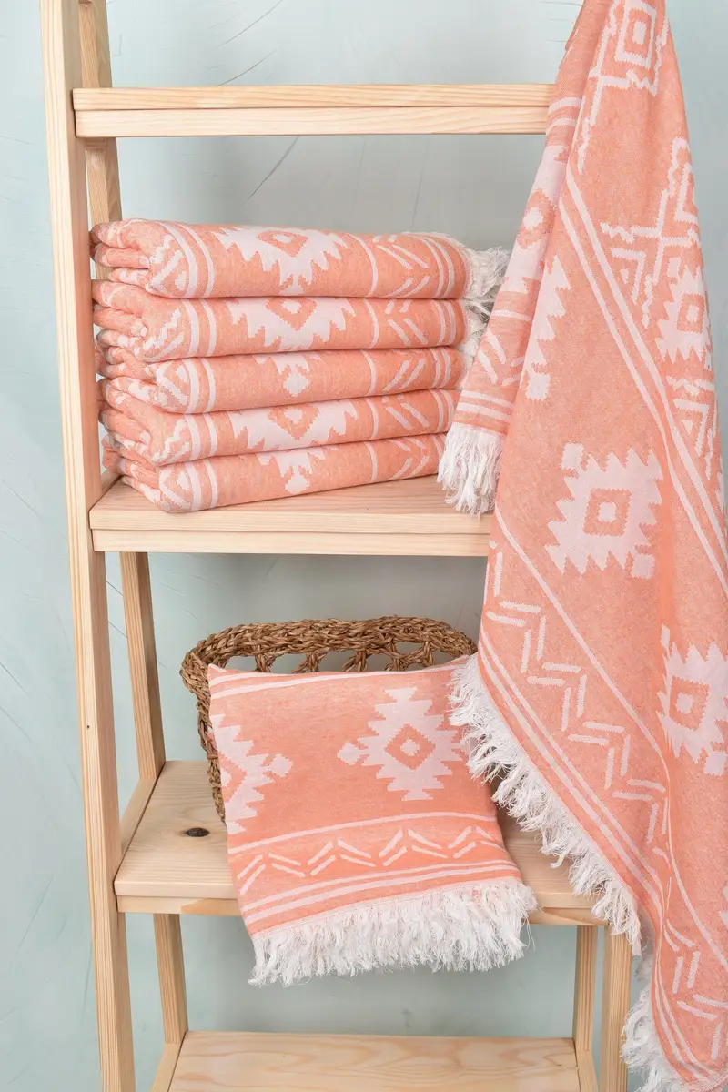 Cotton towel, Personalized Wedding Gift, Custom Wedding Gift, Gift For Mom, Arizona Bachelorette Party Favors, 74x40 Cotton Geometric Towel - 4