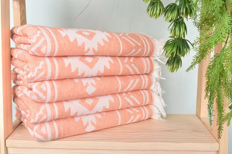 Cotton towel, Personalized Wedding Gift, Custom Wedding Gift, Gift For Mom, Arizona Bachelorette Party Favors, 74x40 Cotton Geometric Towel - 3