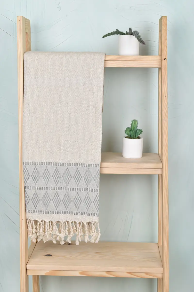 Turkish Towel Beach Towel, Bulk Order Towel, Soft towel, 70x36 Linen Kilim Design Towel, Gift Boxes Towel, Peshtemal Towel, Absorbent Turkish towel - 8