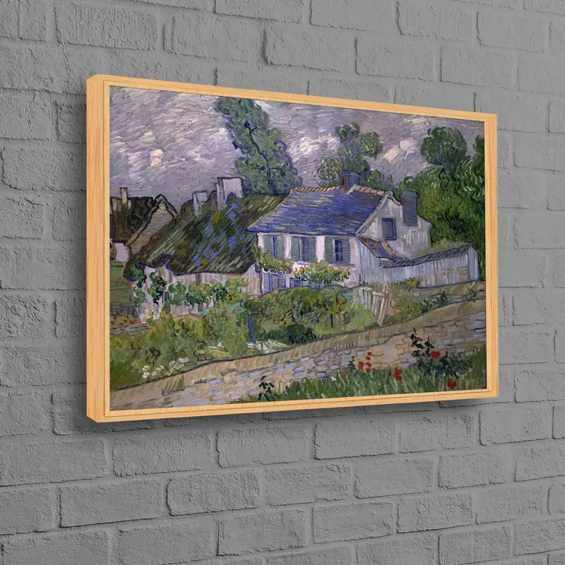 Vincent Van Gogh Nature Landscape Printed Canvas - Village View