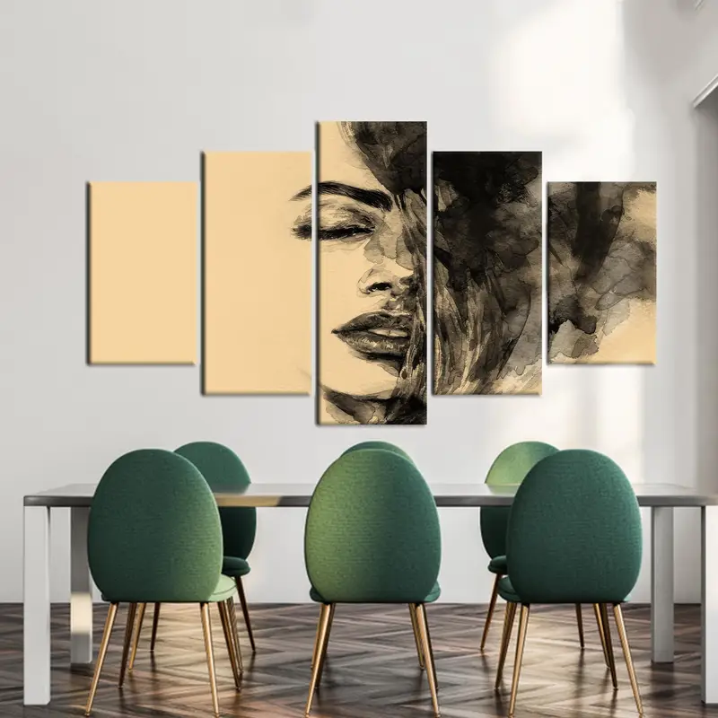 Abstract Woman Wall Art, Abstract Canvas Art, Gift for Home, Home Decor Wall Art, Canvas Wall Art, Woman Wall Decor, Modern Canvas - 5
