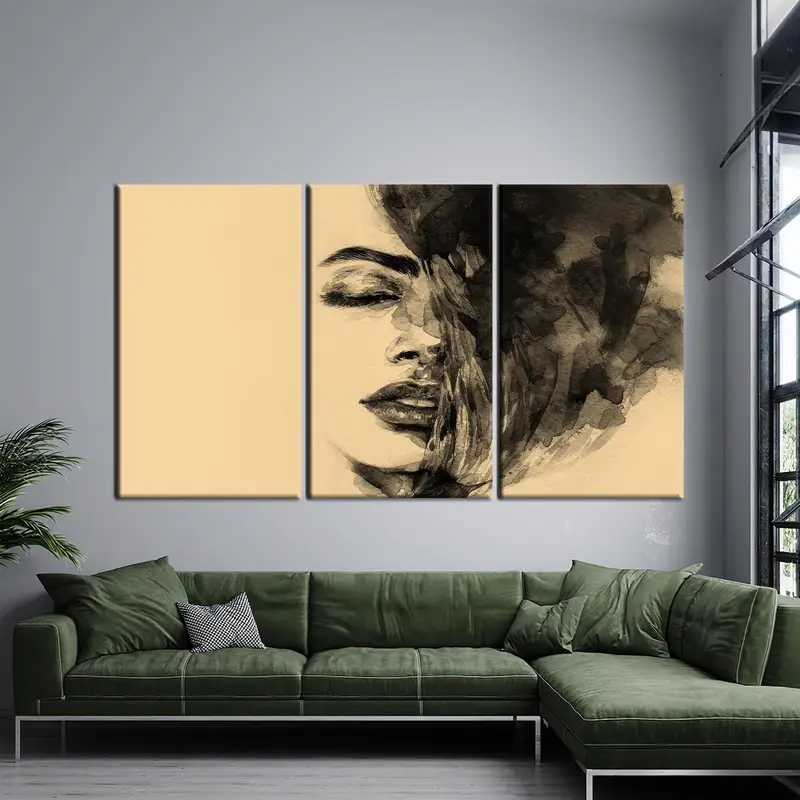 Abstract Woman Wall Art, Abstract Canvas Art, Gift for Home, Home Decor Wall Art, Canvas Wall Art, Woman Wall Decor, Modern Canvas - 1