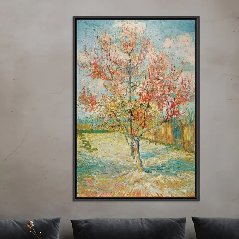 Vincent Van Gogh Baum-Leinwand: Frühlingslandschaftskunst der Natur