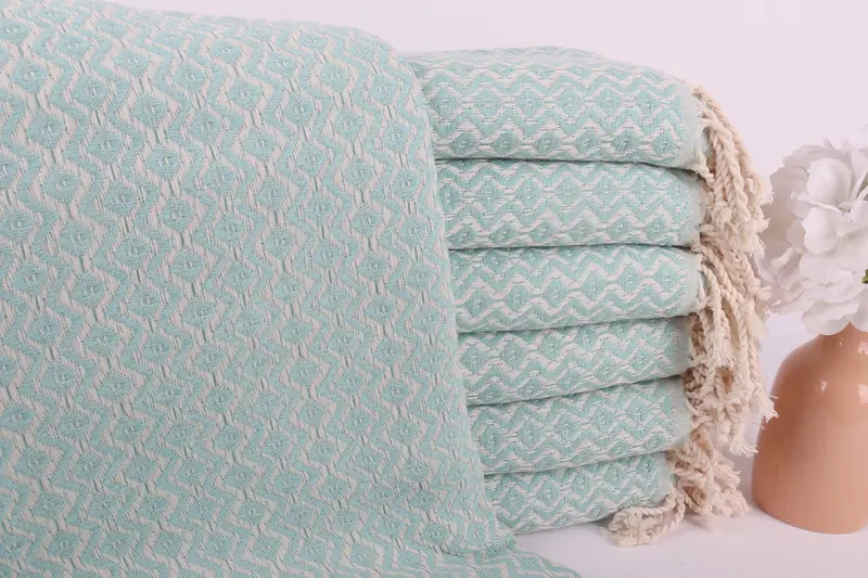 Valentines Day Gift For Her, Merry Christmas Gifts, 70x40 Cotton Diamond Towel, Gift For Him, Monogram Turkish Towel, Lightweight towel, Guest Towel - 1
