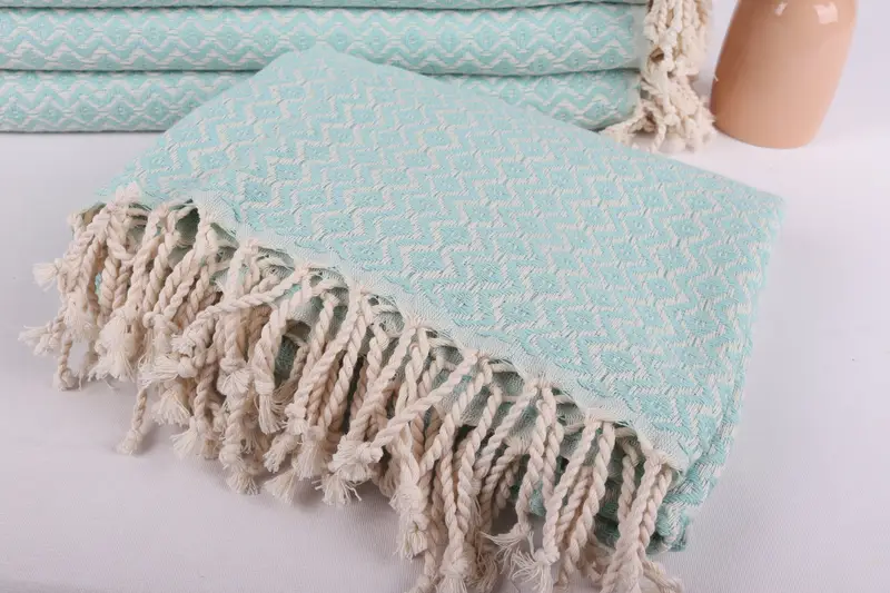 Valentines Day Gift For Her, Merry Christmas Gifts, 70x40 Cotton Diamond Towel, Gift For Him, Monogram Turkish Towel, Lightweight towel, Guest Towel - 5