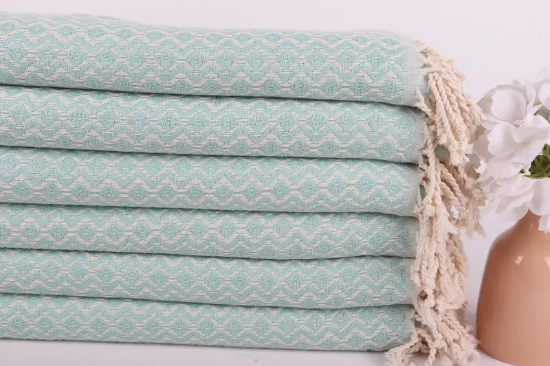 Valentines Day Gift For Her, Merry Christmas Gifts, 70x40 Cotton Diamond Towel, Gift For Him, Monogram Turkish Towel, Lightweight towel, Guest Towel - 3