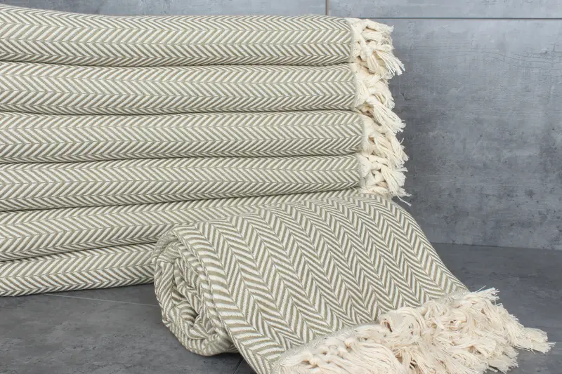 Aesthetic Blanket, Quenn Bedspread, Bachelorette Gifts, Boho Throw Blankets, Custom Wedding Gifts, Decorative Bedspread, 92x76 Cotton Chevron Towel - 2