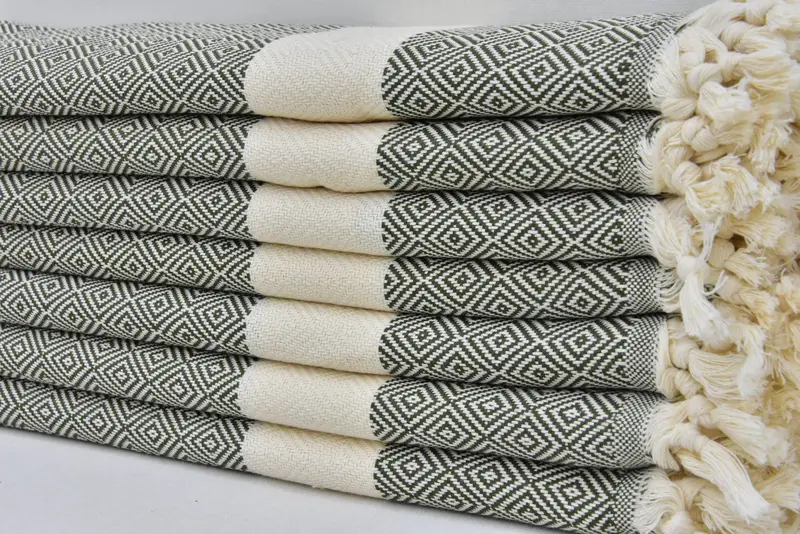 36x20 Cotton Diamond Towel, Home Gift, Gym Towel, Turkish Hand Towel, Bridesmaid Towel, Bathroom Towels, Girl Trip Party Favor, Monogram Hand Towel - 3