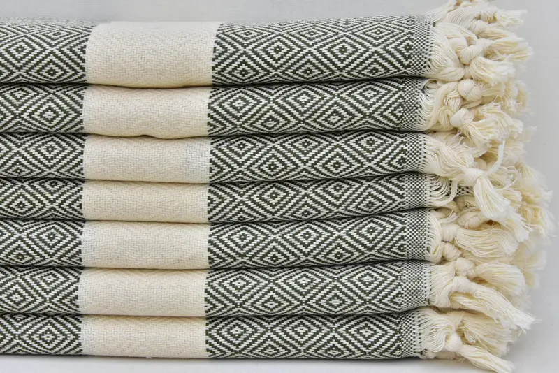 36x20 Cotton Diamond Towel, Home Gift, Gym Towel, Turkish Hand Towel, Bridesmaid Towel, Bathroom Towels, Girl Trip Party Favor, Monogram Hand Towel - 1