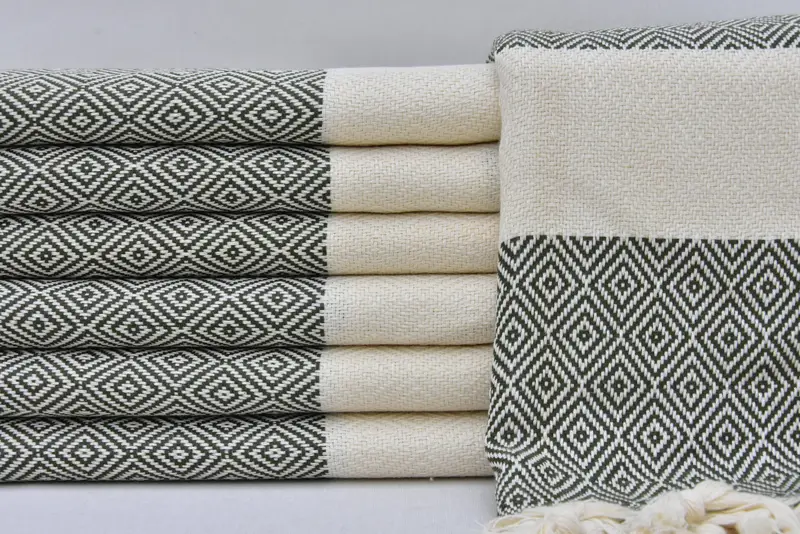 36x20 Cotton Diamond Towel, Home Gift, Gym Towel, Turkish Hand Towel, Bridesmaid Towel, Bathroom Towels, Girl Trip Party Favor, Monogram Hand Towel - 5