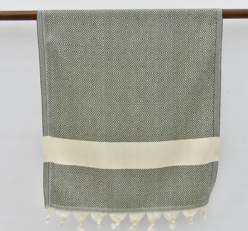 36x20 Cotton Diamond Towel, Home Gift, Gym Towel, Turkish Hand Towel, Bridesmaid Towel, Bathroom Towels, Girl Trip Party Favor, Monogram Hand Towel - 7