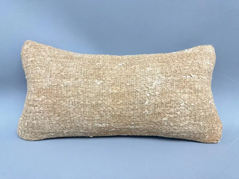 Pillow for Sofa, Vintage Kilim Pillow, Pillow for Couch, Pillow, 8x16 Beige Pillow Sham, Indoor Pillow, Neutral Throw Cushion Case - 4