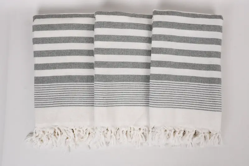 Custom Wedding Gift, Bridesmaid Gifts Personalized, Monogram Beach Towel, Bachelorette Party Gifts, Organic Towel, 68x40 Cotton Striped Terry Towel - 7