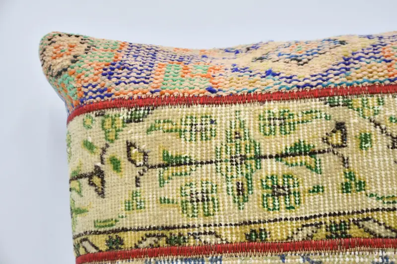 24x24 Blue Cushion Cover, Car Pillow Cover, Turkish Pillow, Home Decor Pillow, Vintage Kilim Pillow Pillow Case, Cushion Cover, Vintage Pillow - 2