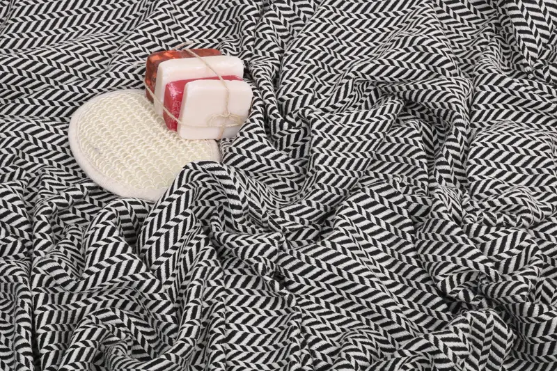 Cotton towel, Memorial Gift, Personalized Turkish Towel, 70x40 Cotton Chevron Towel, Monogram Towels, Sand-resistant towel, Sand-Resistant Peshtemal - 7