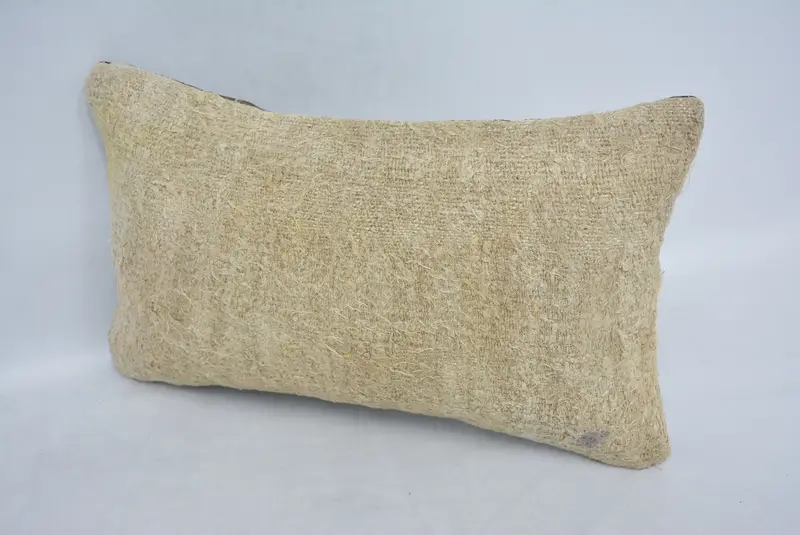Cushion Case, Armchair Pillow Case, Turkish Pillow, Pillow for Sofa, Muted Pillow Sham, Turkish Rugs Pillow, Antique Pillows, 12x20 Beige Cushion - 4
