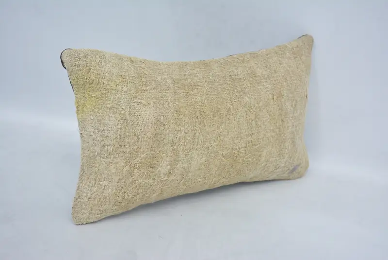Cushion Case, Armchair Pillow Case, Turkish Pillow, Pillow for Sofa, Muted Pillow Sham, Turkish Rugs Pillow, Antique Pillows, 12x20 Beige Cushion - 3