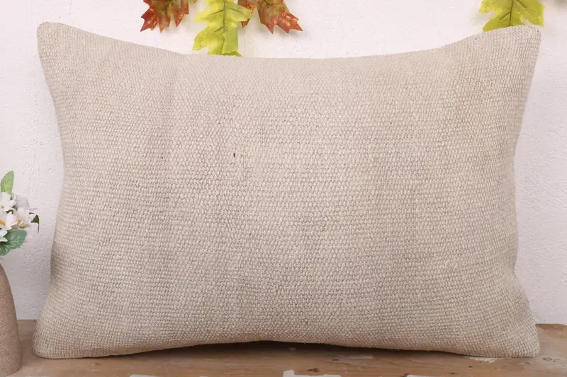 Luxury Pillow Case, Ethnical Kilim Rug Pillow, Vintage Kilim Pillow, Pillow Sham, 16x24 White Pillow Case, Vintage Throw Cushion Cover, Gift Pillow - 2