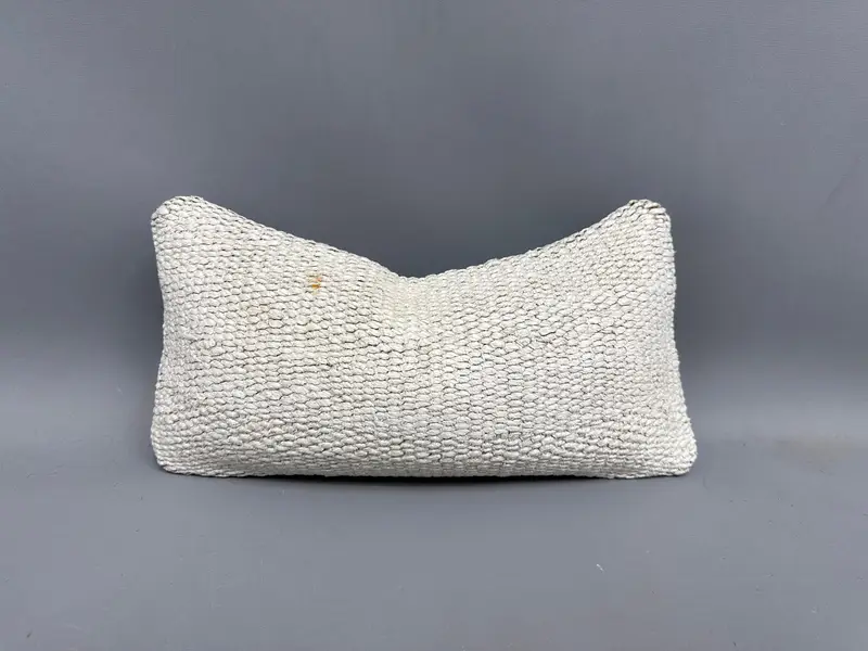 8x16 Beige Pillow Case, Turkish Kilim Pillow, Outdoor Bolster Cushion, Pillow Cover, Vintage Pillow, Pet Pillow, Home Decor Pillow - 1