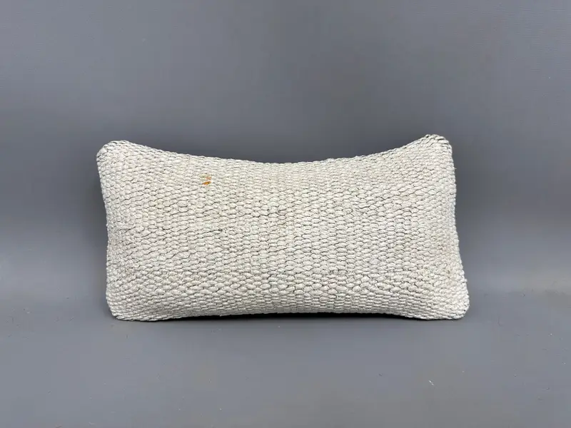 8x16 Beige Pillow Case, Turkish Kilim Pillow, Outdoor Bolster Cushion, Pillow Cover, Vintage Pillow, Pet Pillow, Home Decor Pillow - 4