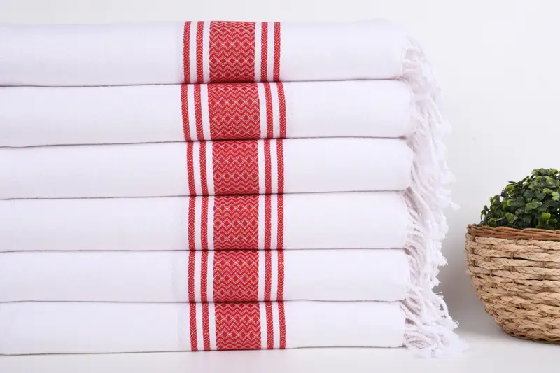 70x40 Cotton Striped Towel, Summer Towel, Personalized Gift, Gift For Her, Organic towel, Gift For Coworker, Organic Towel, Guest Towel - 2