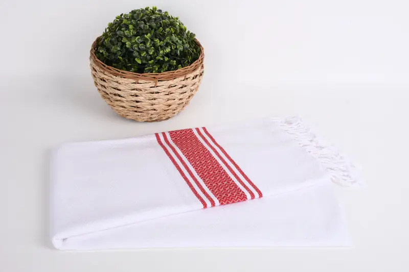 70x40 Cotton Striped Towel, Summer Towel, Personalized Gift, Gift For Her, Organic towel, Gift For Coworker, Organic Towel, Guest Towel - 4