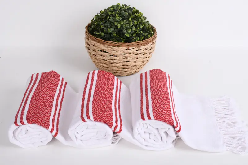 70x40 Cotton Striped Towel, Summer Towel, Personalized Gift, Gift For Her, Organic towel, Gift For Coworker, Organic Towel, Guest Towel - 8