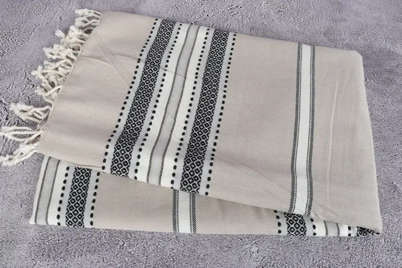Bachelorette Party Gifts Bridesmaids, Valentines Day Gift Idea, Custom Name Towel, 70x40 Cotton Striped Towel, Custom Gift, Turkish bath towel - 6