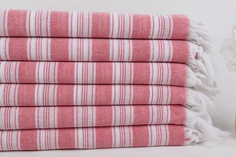 Handmade Gift, 70x40 Cotton Striped Towel, Sand-resistant towel, Bachelorette Party Decorations, Wedding For Favor, Friends Beach Towel - 3