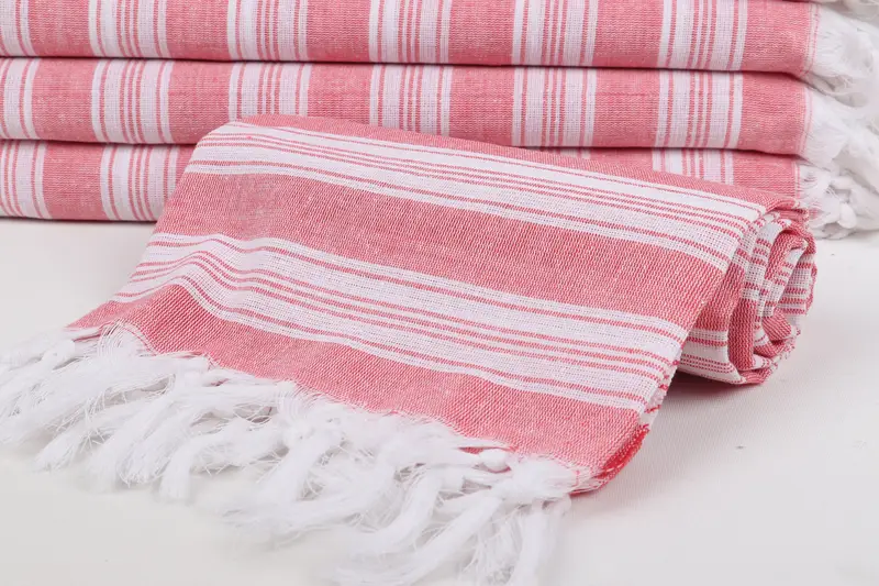 Handmade Gift, 70x40 Cotton Striped Towel, Sand-resistant towel, Bachelorette Party Decorations, Wedding For Favor, Friends Beach Towel - 4