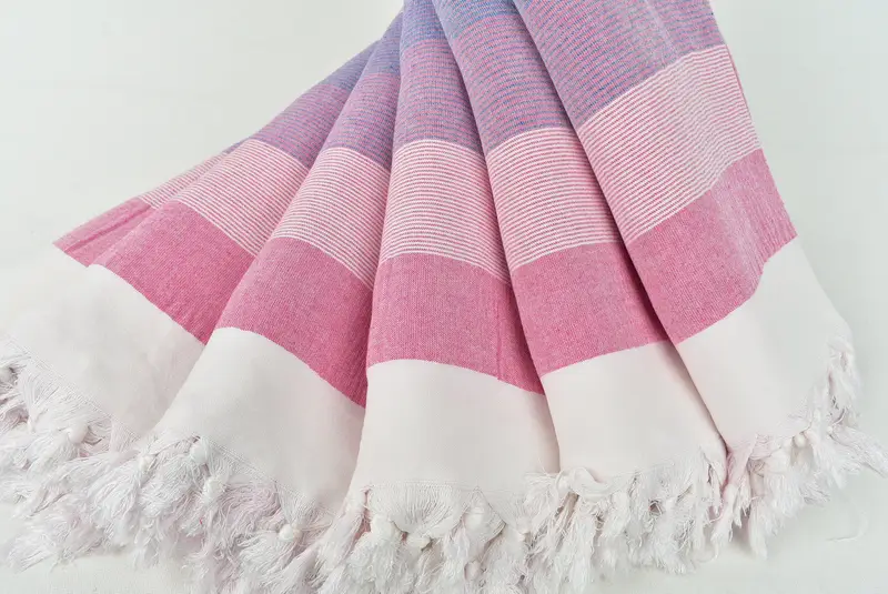 Bachelor Towel, 68x40 Cotton Striped Towel, Custom monogram Turkish beach towel USA, Luxury towel, Beach towel, Turkish towel, Gift Towel - 4