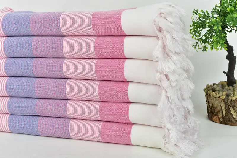 Bachelor Towel, 68x40 Cotton Striped Towel, Custom monogram Turkish beach towel USA, Luxury towel, Beach towel, Turkish towel, Gift Towel - 3