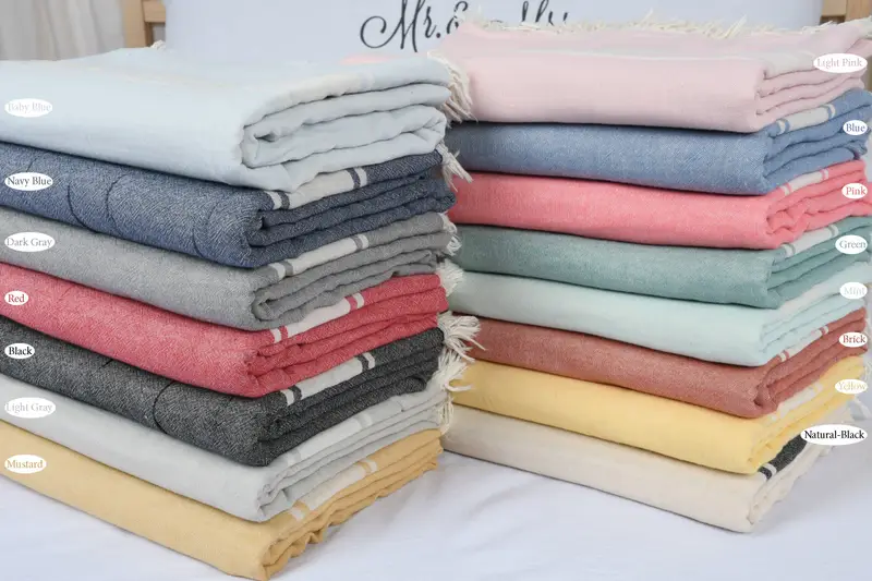 Bachelorette Party Decorations, Bridesmaid Gifts, 70x60 Cotton Striped Towel, Best Wedding Gift, Throw Blanket Couch, Bachelorette Gifts - 1