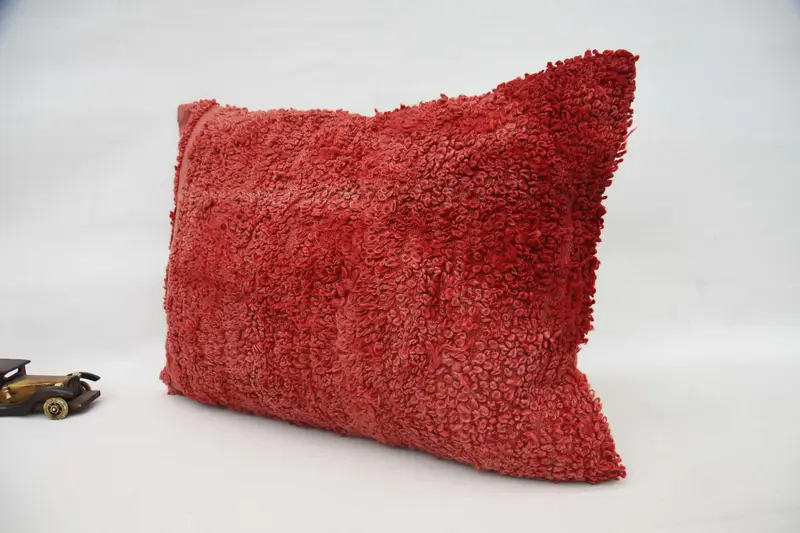 Ottoman Pillow Case, Natural Cushion, Gift Pillow, Pillow Case, 20x28 Red Cushion Case, Throw Kilim Pillow, Kilim Pillow Cover, Ikat Pillow Sham - 5