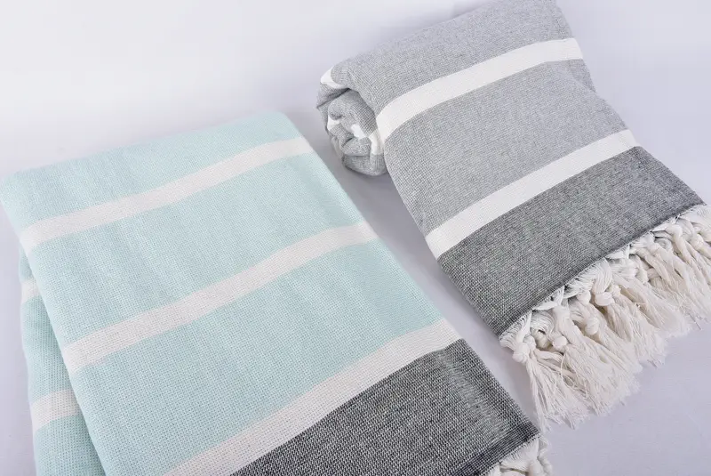 Bridesmaid Gift Towel, Turkish towel, Spa Towel, Bachelorette Party Decorations, Wedding Towel, 64x40 Cotton Striped Towel, Boyfriend Christmas Gift - 7