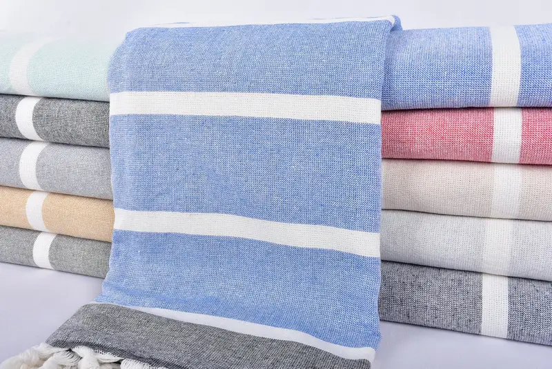 Bridesmaid Gift Towel, Turkish towel, Spa Towel, Bachelorette Party Decorations, Wedding Towel, 64x40 Cotton Striped Towel, Boyfriend Christmas Gift - 2