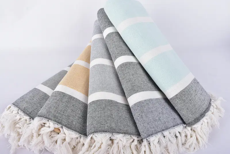 Bridesmaid Gift Towel, Turkish towel, Spa Towel, Bachelorette Party Decorations, Wedding Towel, 64x40 Cotton Striped Towel, Boyfriend Christmas Gift - 4
