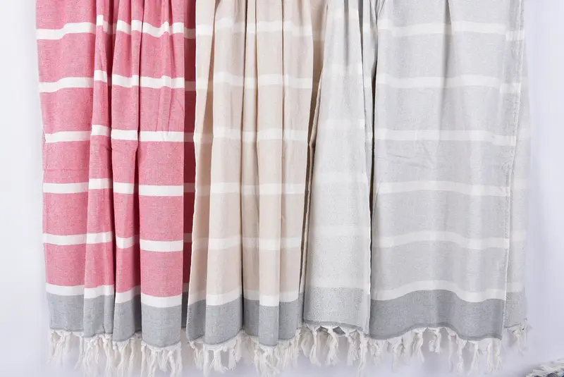 Bridesmaid Gift Towel, Turkish towel, Spa Towel, Bachelorette Party Decorations, Wedding Towel, 64x40 Cotton Striped Towel, Boyfriend Christmas Gift - 8