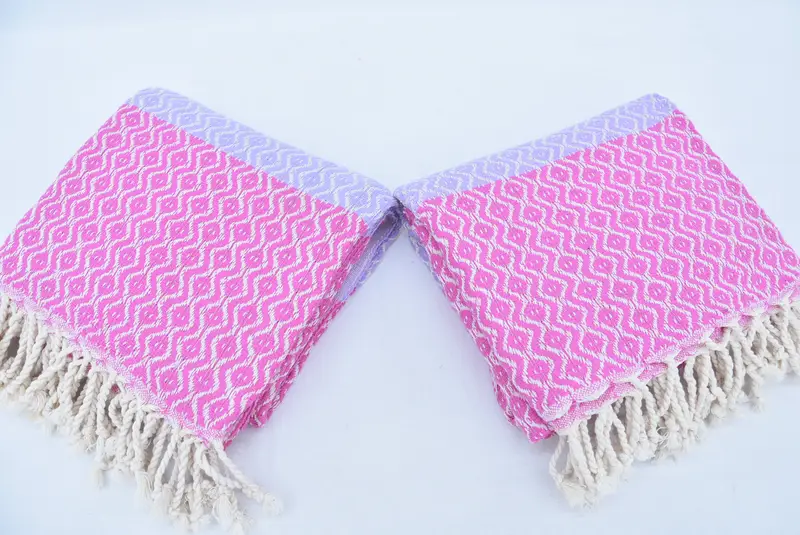 Absorbent Turkish towel, Bridal Party Gifts, Bridal Shower Favors, Turkish Bath Towel USA, Custom Wedding Gifts, 70x40 Cotton Striped Towel - 6