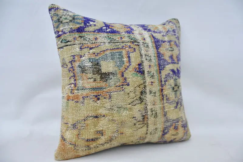 Pillow for Couch, 24x24 Beige Pillow Sham, Toss Cushion Cover, Home Decor Pillow, Morroccon Kilim Cushion Pillow Case, Kilim Pillow Cover, Pillow - 3