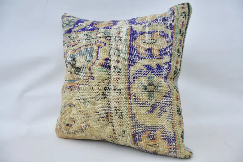 Pillow for Couch, 24x24 Beige Pillow Sham, Toss Cushion Cover, Home Decor Pillow, Morroccon Kilim Cushion Pillow Case, Kilim Pillow Cover, Pillow - 5